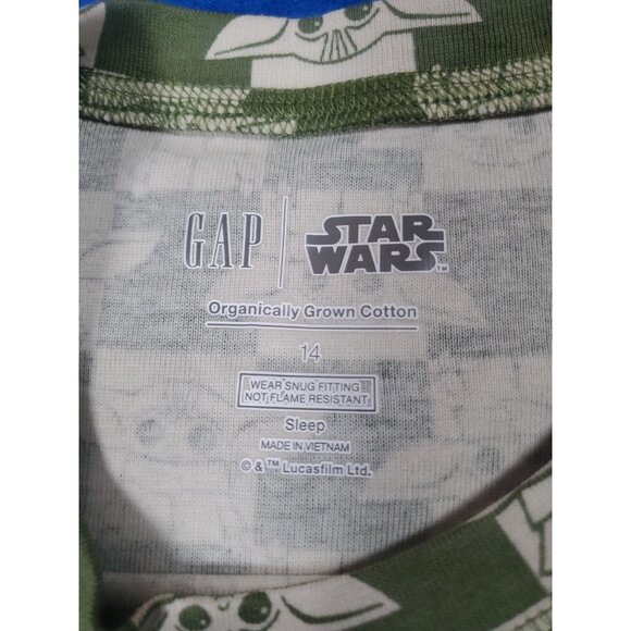 GAP Kid Star Wars Groku Size 14  Pullover Long Sleeve Pijama Shirt  NWT - Picture 4 of 13